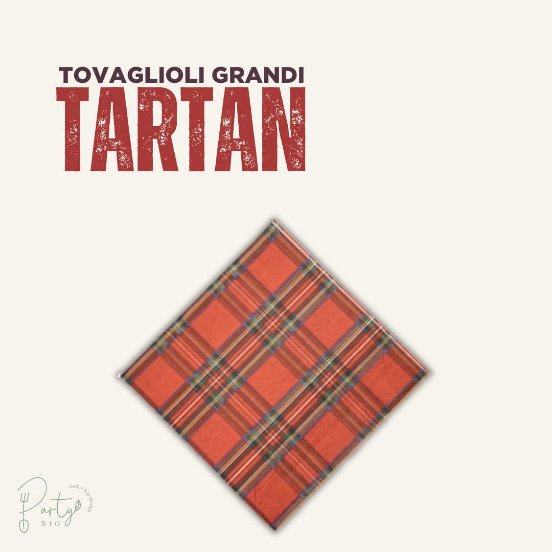 Tovaglioli Tartan • Grandi • 20pz