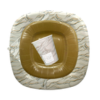 PartyBIO Marmo, Set di Stoviglie Monouso biodegradabili per Feste con Piatti Carta, Bicchieri Carta, Tovaglioli.