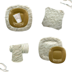 PartyBIO Marmo, Set di Stoviglie Monouso biodegradabili per Feste con Piatti Carta, Bicchieri Carta, Tovaglioli.