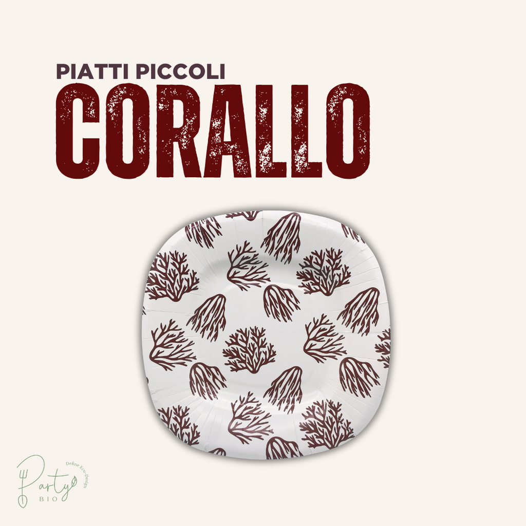 Piatti Corallo • Piatti Piccoli • 20pz