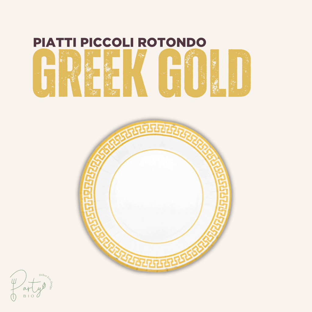 Piatti Piccoli Greek Gold Rotondo • 8pz