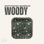 Piatti Piccoli Woody Quadrato • 8pz