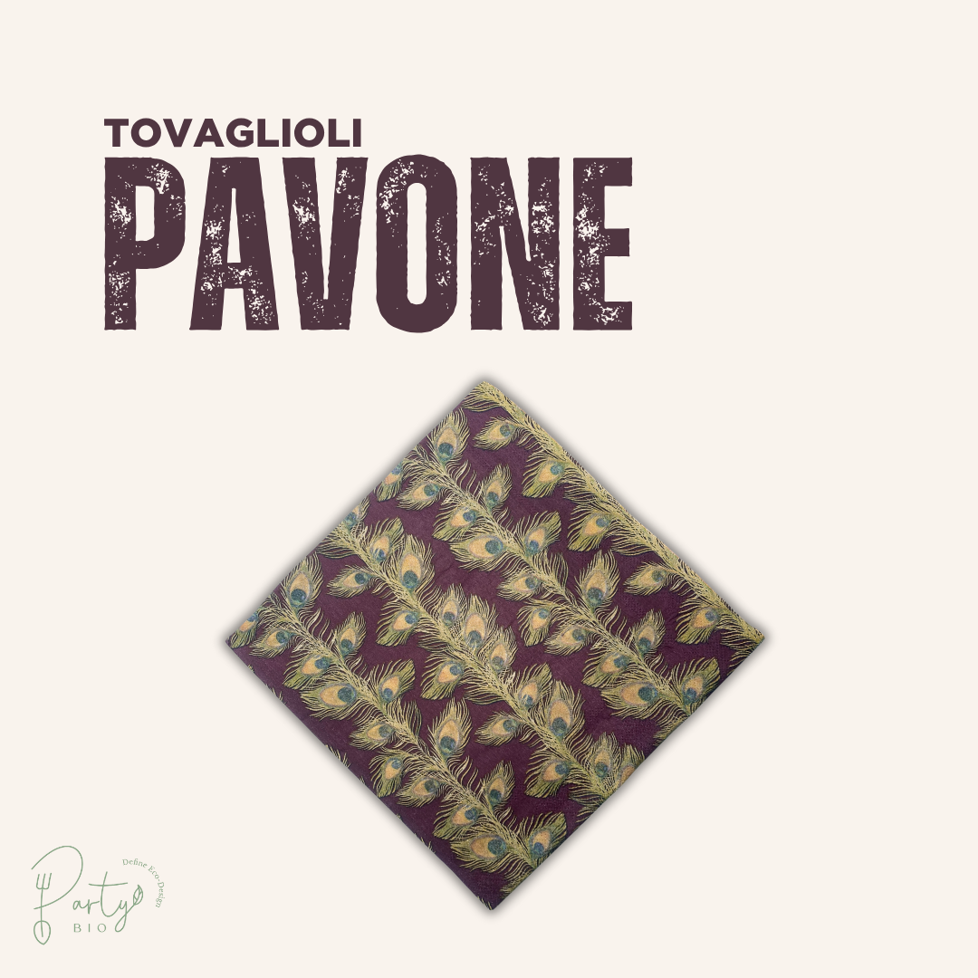 Tovaglioli Pavone • Grandi • 50pz