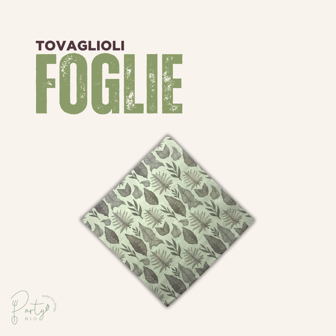 Tovaglioli Foglie • Grandi • 50pz