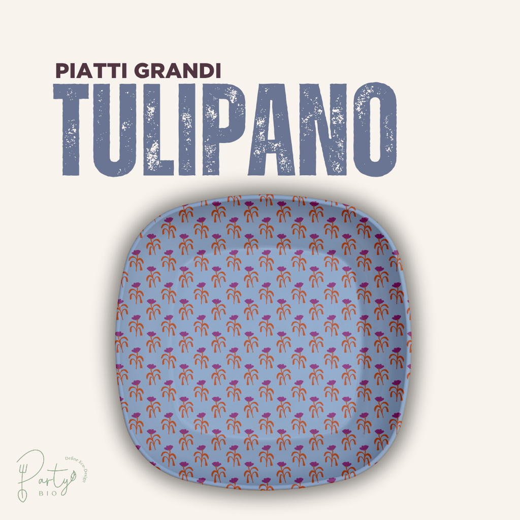 Piatti Tulipani • Piatti Grandi • 20pz