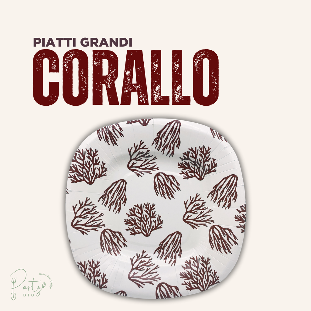 Piatti Corallo • Piatti Grandi • 20pz