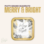 Piatti Grandi Merry & Bright Quadrato • 8pz