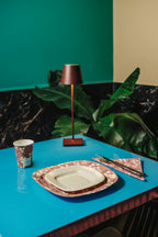 PartyBIO Set Fiori Bianchi, Set di Stoviglie Monouso biodegradabili per Feste con Piatti Carta, Bicchieri Carta, Tovaglioli.