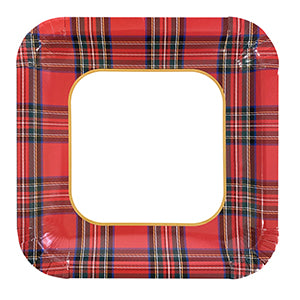 Piatti Grandi Tartan Quadrato • 8pz