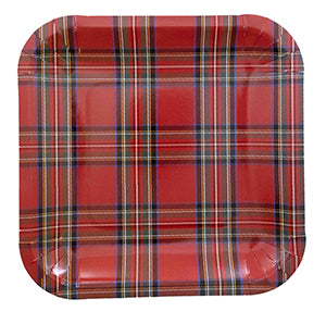 Piatti Piccoli Tartan  Quadrato• 8pz