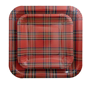 Piatti Piccoli Tartan  Quadrato• 8pz