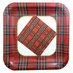 Piatti Grandi Tartan Quadrato • 8pz