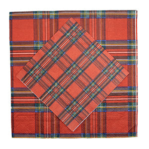 Tovaglioli Tartan • Grandi • 20pz
