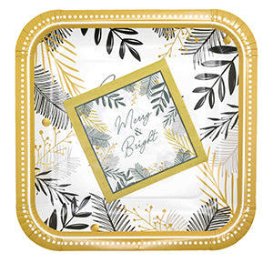 Piatti Grandi Merry & Bright Quadrato • 8pz