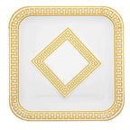 Piatti Grandi Greek Gold Quadrato • 8pz