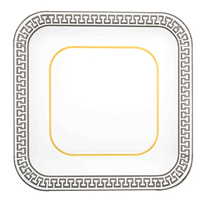 Piatti Grandi Greek Silver Quadrato • 8pz